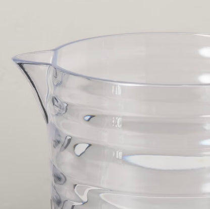 5pc Pitcher Set with 4 Cups White Rim (inside pitcher)- Hearth & Hand™ with Magnolia - Minor Cosmetic Damage (see pictures)