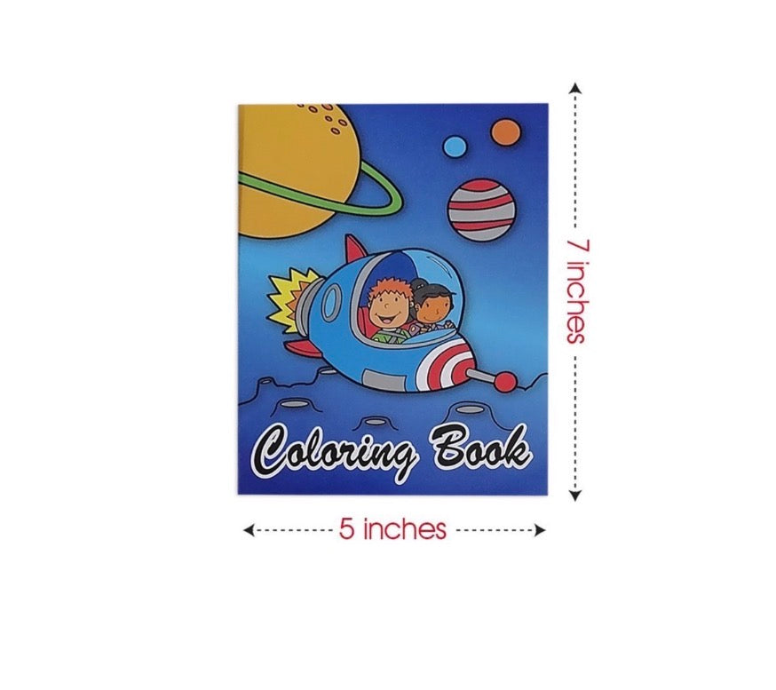 Mini Coloring Books - Set of 12 party favors