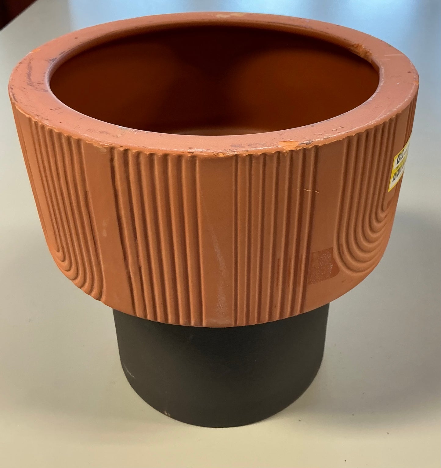 Arches Indoor Outdoor Planter Pot 8.25"x8.125" Terracotta Orange - Threshold™ - MINOR COSMETIC DAMAGE DUE TO SHIPPING (see pictures)