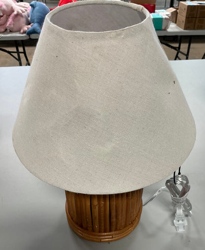 THRIFTY 70 - Woven Table Lamp - Threshold™ designed with Studio McGee - Out of Box - Damage from Shipping (see pictures) - FINAL SALE- NO RETURNS - AS IS- FOR PICKUP ONLY
