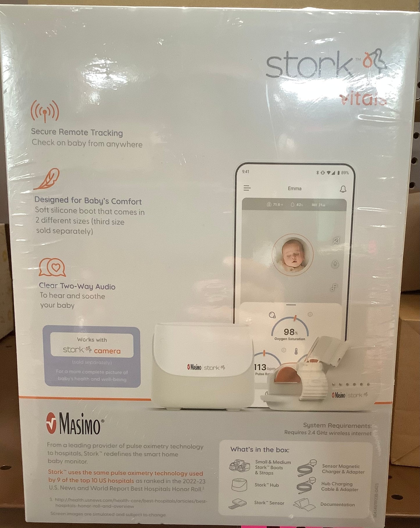 (Clearance)FINAL SALE Masimo Stork Vitals Smart Home Baby Monitoring System