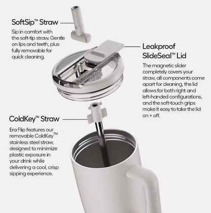 BruMate 40 fl oz Stainless Steel Era Flip Water Bottle - MINOR COSMETIC DAMAGE