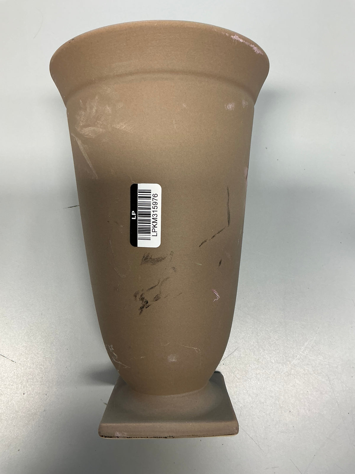 Raw Ceramic Pedestal Vase - Threshold™ designed with Studio McGee - Minor Cosmetic Damage from Shipping (see pictures) -FOR PICKUP ONLY