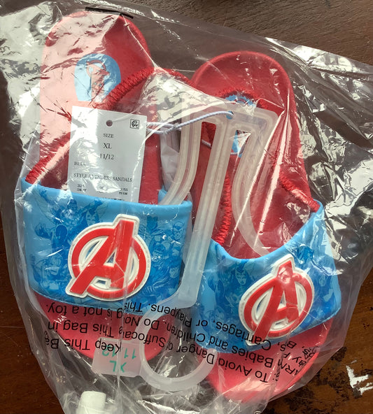 KIDS SIZE 11/12 AVENGERS SANDAL