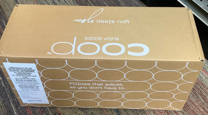 Coop Home Goods The Original Cut-Out Adjustable Pillow, King Size Bed Pillows for Neck & Head Support, Memory Foam - Medium Firm for Side Sleeper