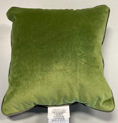 18"x18" Reversible Velvet Pillow - Green/Dark Green - Threshold™