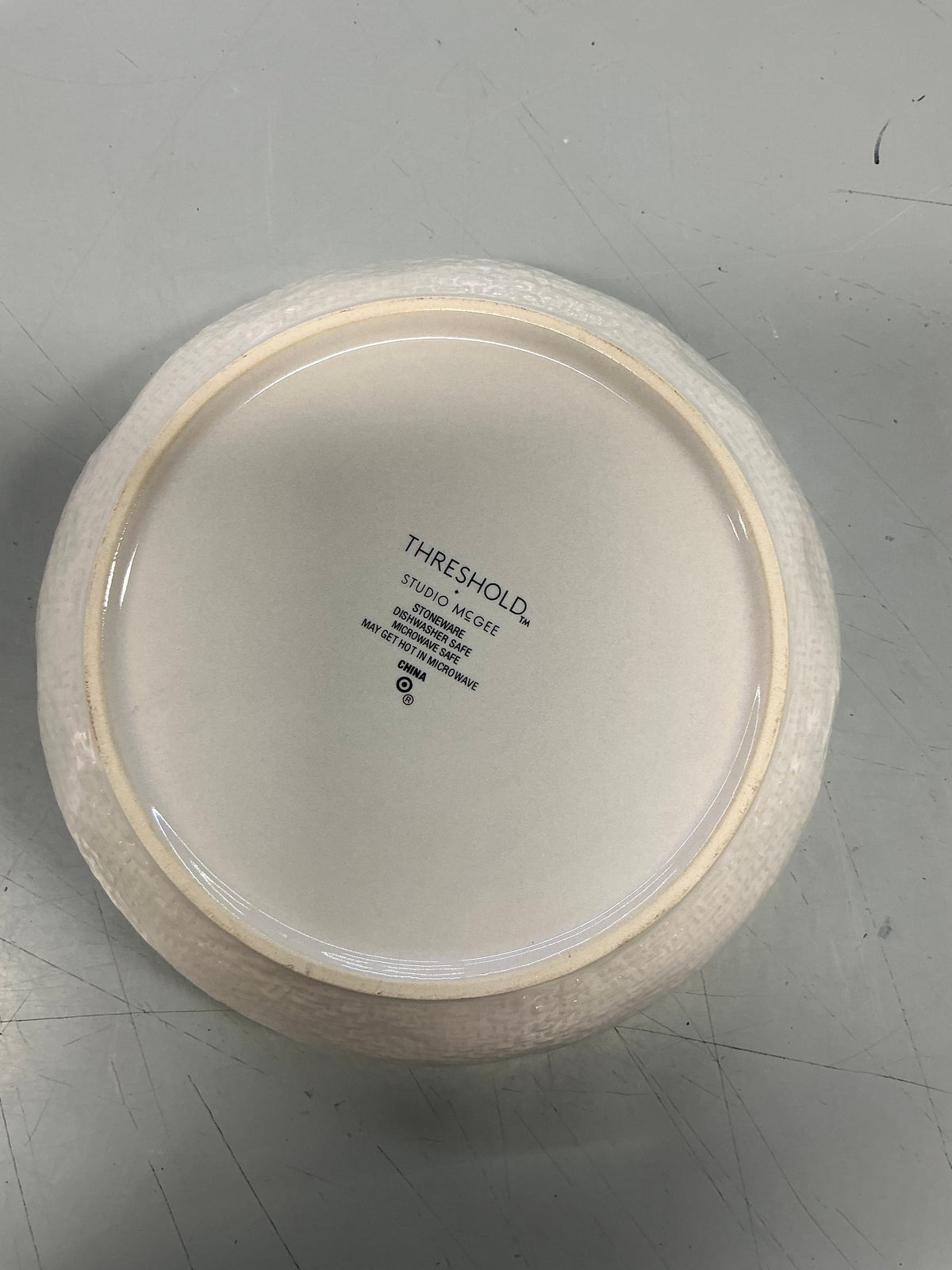 Stoneware Noodle Bowl - Cream - Threshold™ designed with Studio McGee: Scratch-Resistant, Microwave & Dishwasher Safe - FOR PICKUP ONLY
