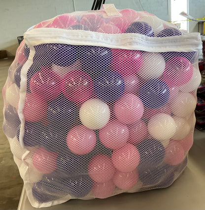 BalanceFrom Fitness 2.3 In Crush Proof Play Pit Balls w/ Storage Bag, PASTELS - NO COUNT