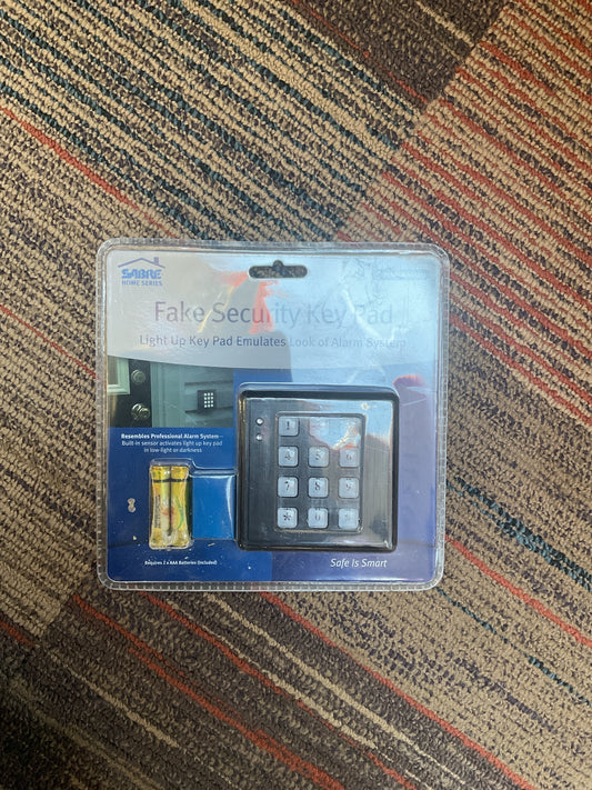 SABRE Fake Security Key Pad with Built-in Low Light Sensor, Battery Operated