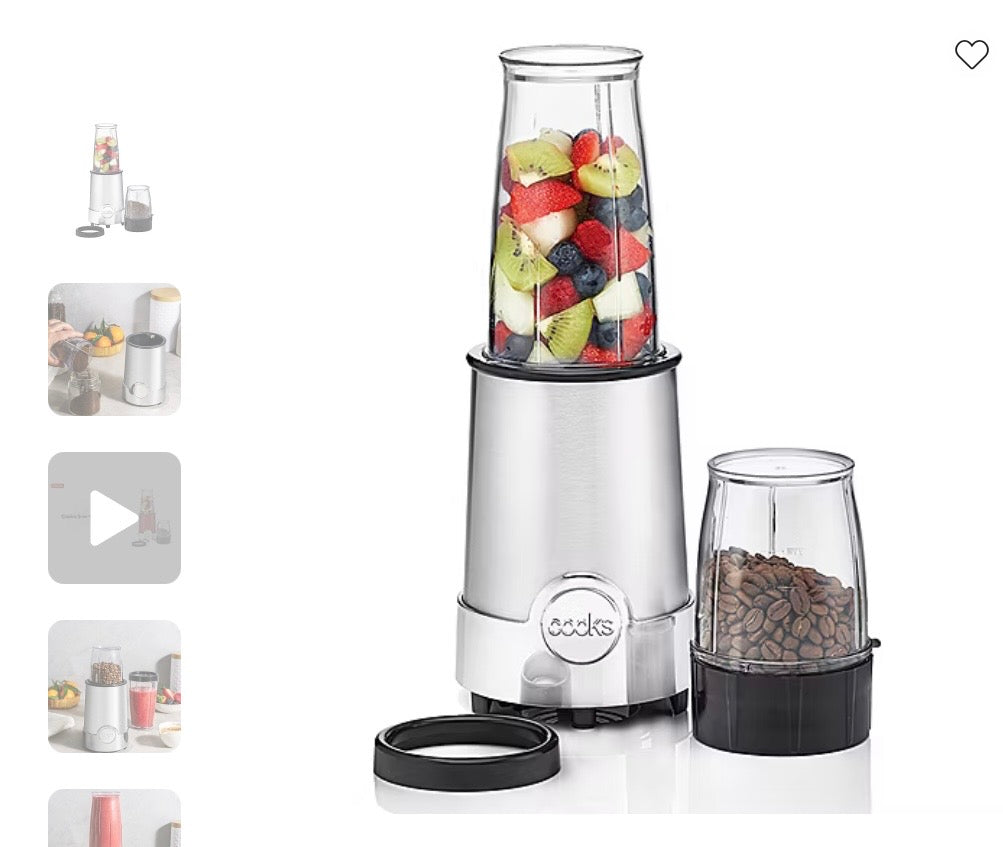 THRIFTY 70 - Cooks 5-in-1 Power Blender - Open Box - USED (See Pictures)- FINAL SALE- NO RETURNS - AS IS