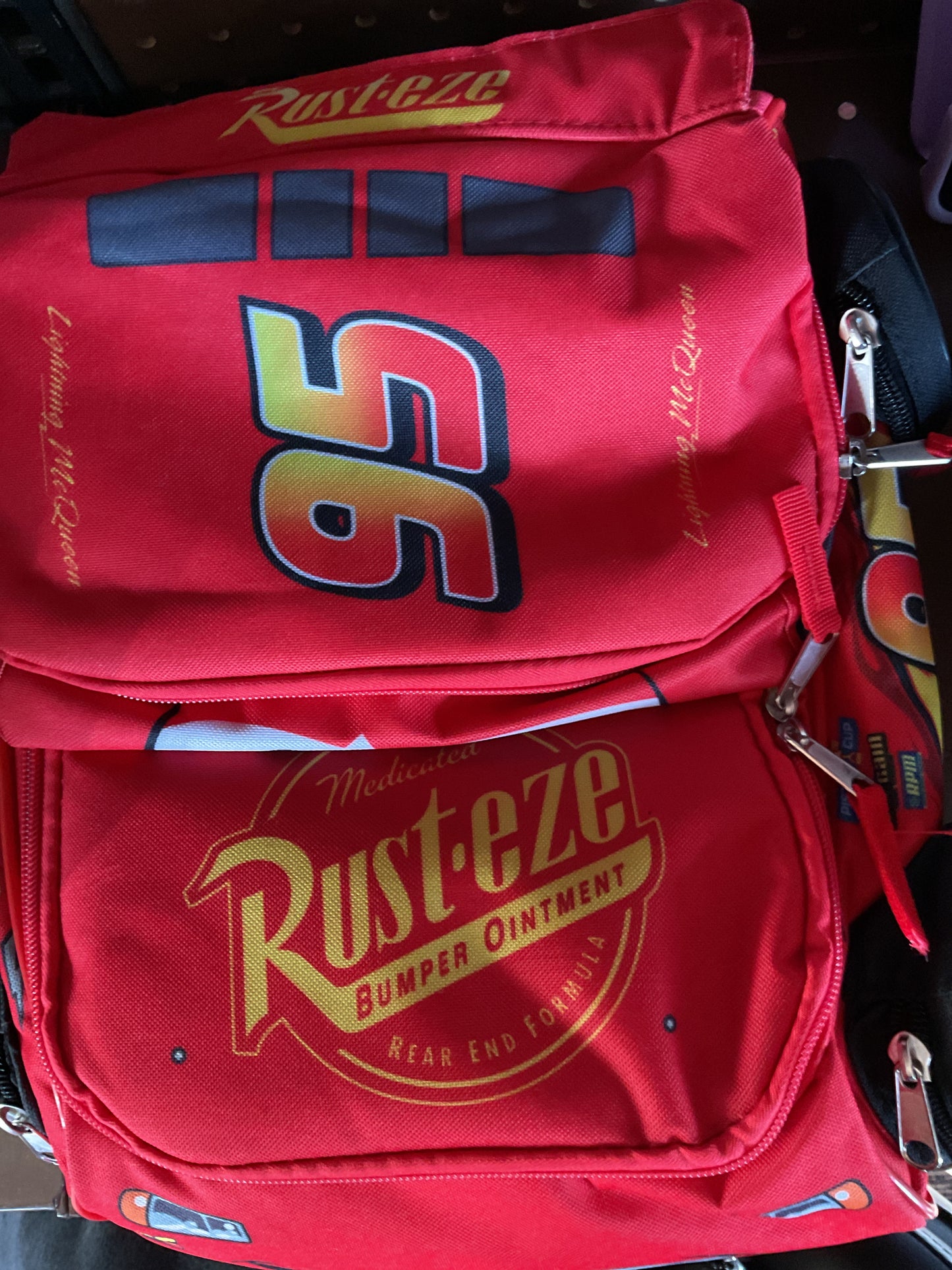 (Clearance )Disney Kids' Cars 12" Backpack - Red