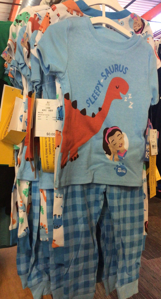 Ms. Rachel Pajama set - 4 pc - Size 18M