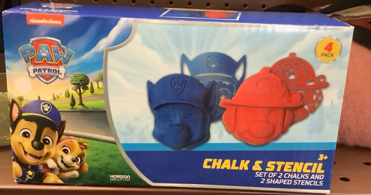 Nickelodeon PAW Patrol Chalk & Stencil Set.
