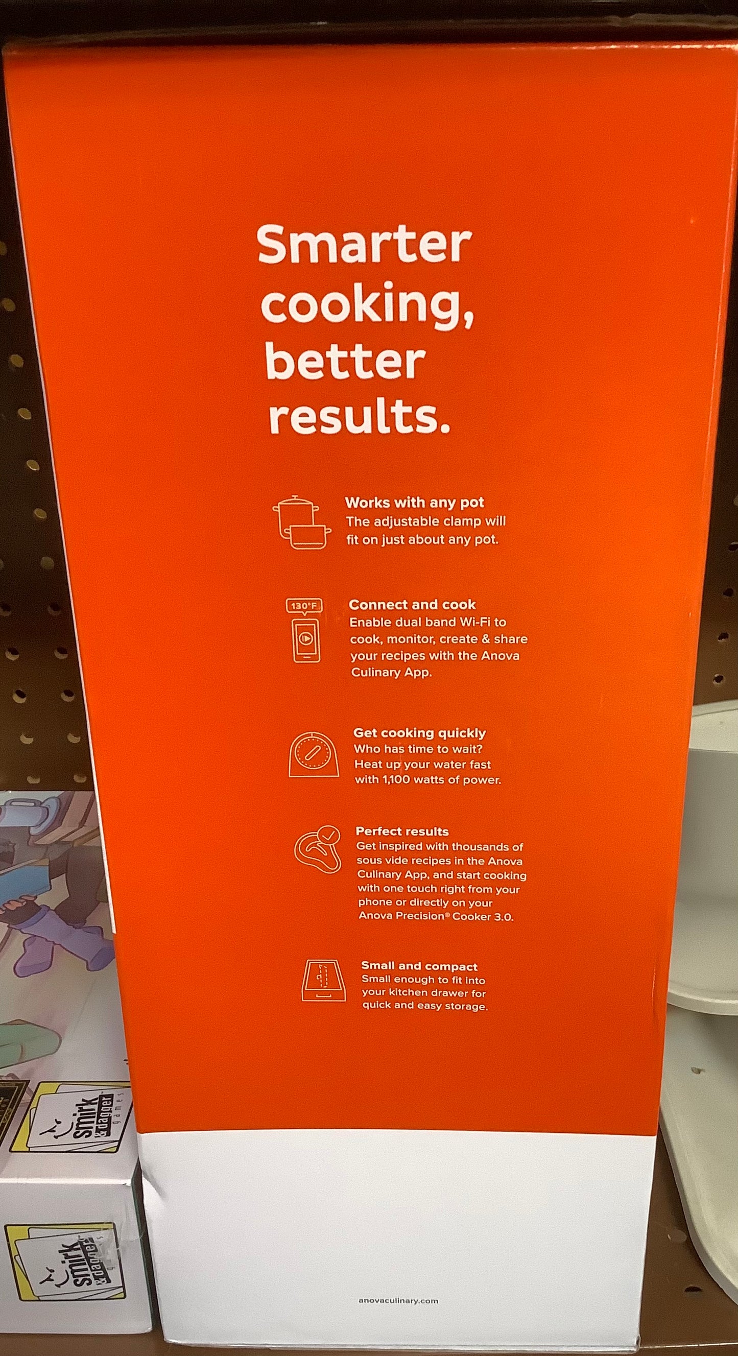 Anova Sous Vide Precision Cooker 3.0: Smartphone
Controlled, 1000W, Automatic Shut-Off, Stainless Steel, Sous Vide Machine