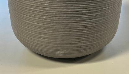 Fluted Outdoor Planter Gray 12" - Threshold™ - Minor Cosmetic Defect (see pictures) - FOR PICKUP ONLY