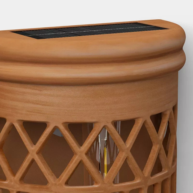 2pk 10L Filament Woven Deck Solar Outdoor Fence Accent Table Lamp - Threshold™