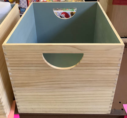 (Clearance) FINAL SALE Large Stackable Kids' Wood Bin