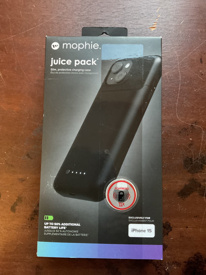 Mophie Juice Pack Slim Protective Charging Case for IPhone 15