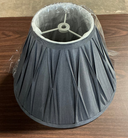 Pinch Pleat - Dark Grey - Lamp Shade - No Dimensions Available - Out of Box - FOR PICKUP ONLY- AS IS