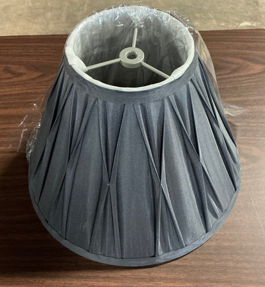 Pinch Pleat - Dark Grey - Lamp Shade - No Dimensions Available - Out of Box - FOR PICKUP ONLY- AS IS