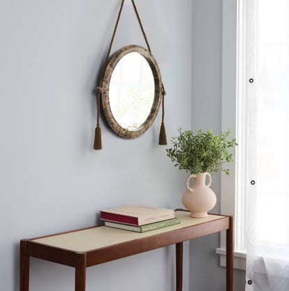 20" Marble Wall Mirror - Threshold™ designed with Studio McGee - Damaged Box (see Pictures) - FOR PICKUP ONLY