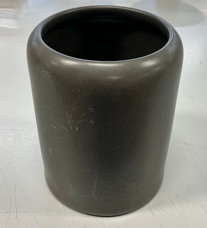 Project 62 - 125oz Stoneware Tilley Food Storage Canister - NO LID - MINOR COSMETIC DAMAGE (see pictures ) - Charcoal Gray - THRESHOLD - FOR PICKUP ONLY