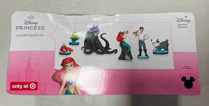 Disney The Little Mermaid Character Figure Set, 6pk 3” Collectible Toy Figures - Damaged Box (see pictures)
