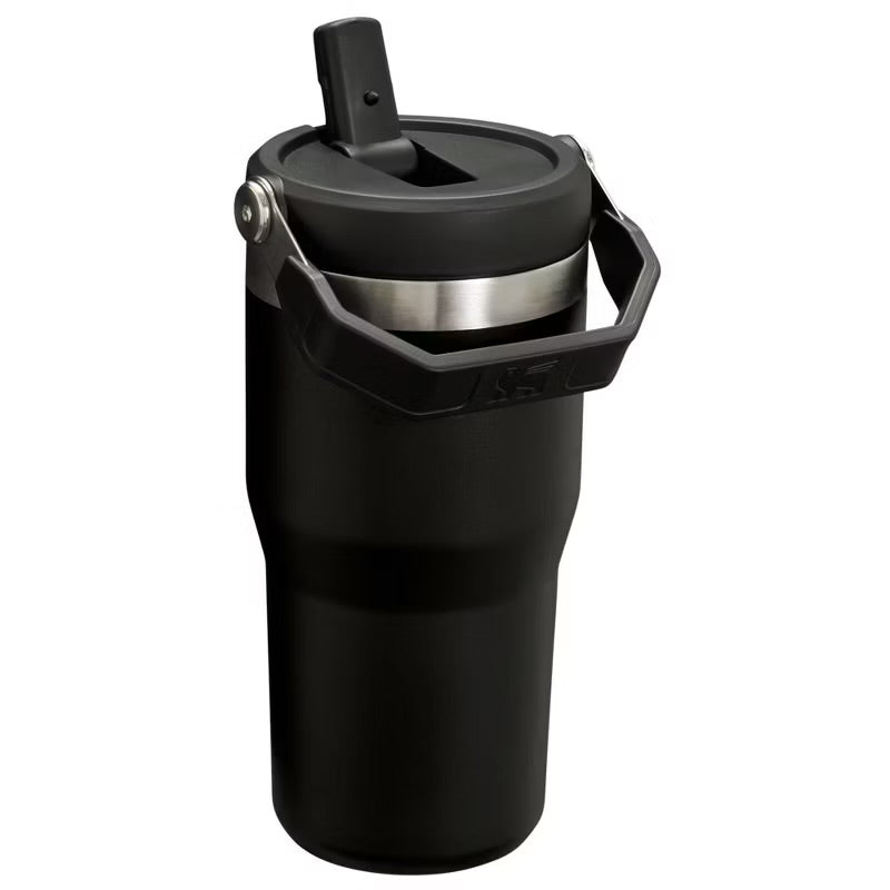 Stanley 20oz Stainless Steel IceFlow Flip Straw Tumbler- Black 2.0 - MINOR COSMETIC DAMAGE DUE TO SHIPPING (see pictures)