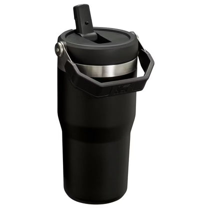 Stanley 20oz Stainless Steel IceFlow Flip Straw Tumbler- Black 2.0 - MINOR COSMETIC DAMAGE DUE TO SHIPPING (see pictures)