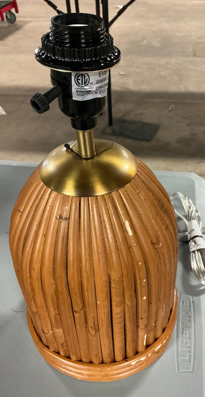 Woven Table Lamp - Threshold™ designed with Studio McGee - Out of Box - NO SHADE - Minor Cosmetic Damage from Shipping  (see pictures)  - FOR PICKUP ONLY
