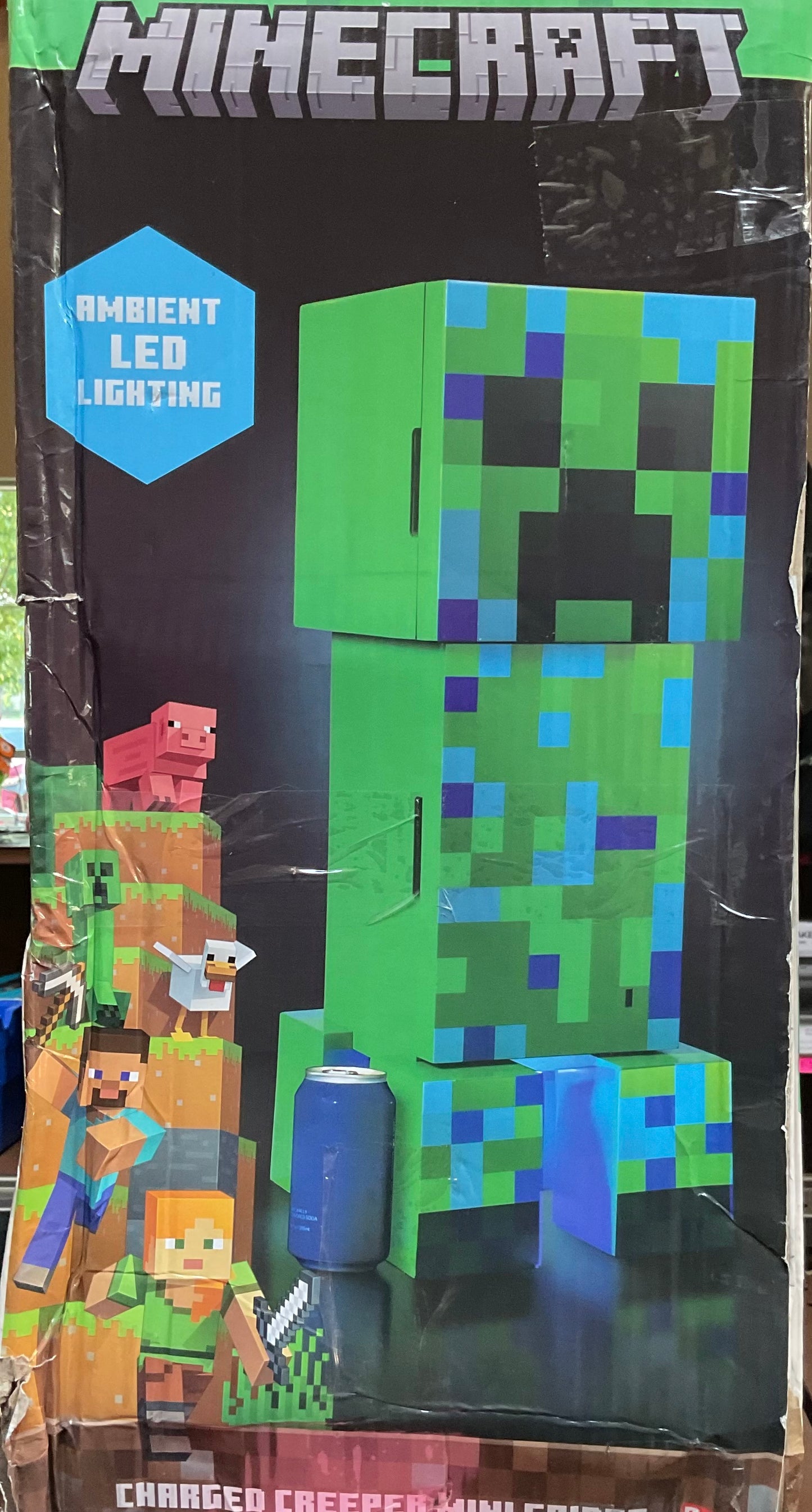 Minecraft Charged Creeper Figural Mini Fridge