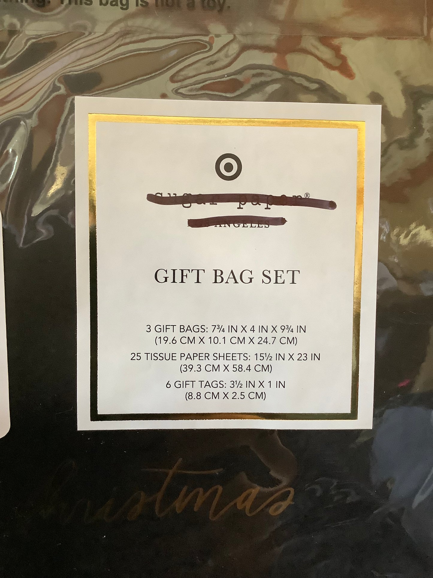 GIFT BAG SET MERRY CHRISTMAS