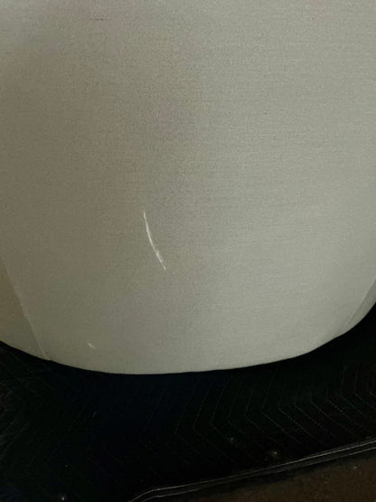Thrifty 70 - Barrel Accent Chair - Soft Grey - Open Box - USED/DAMAGED - MISSING LEGS (See Pictures)- FINAL SALE- NO RETURNS - AS IS - FOR PICKUP ONLY