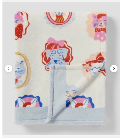 Patisserie Pet Shoppe Animal Kids' Throw Blanket - 50”X60”