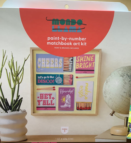 Paint - by - Number Matchbook Art Kit