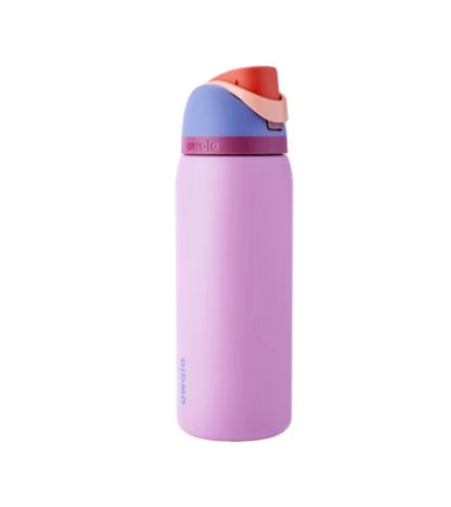 Owala 32oz FreeSip Stainless Steel Water Bottle - Minor Cosmetic Damage (see pictures) - Tops May Vary, Some May Be Missing Packaging