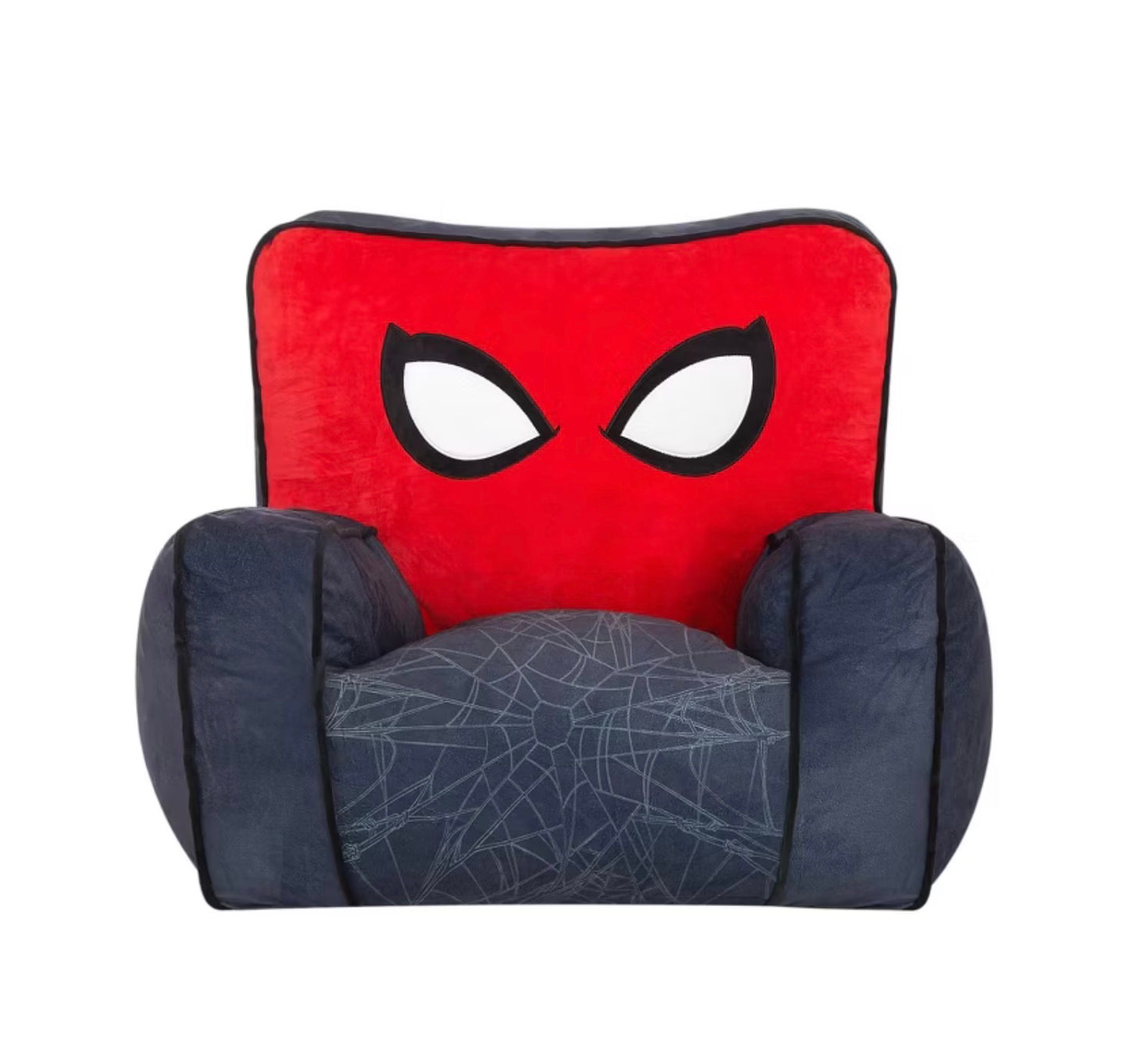 Spider-Man Kids' Compressed Foam Plush Chair Gray - Out of Package (Back rest on chair is out of shape, see pictures )