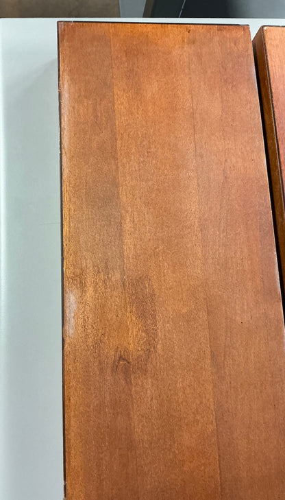 THRIFTY 70 - 24" Floating Dark Wood Shelf - Walnut Brown - Threshold™: Wall-Mounted, Open Shelving - Open Box - USED - NO HARDWARE INCLUDED (See Pictures)- FINAL SALE- NO RETURNS - AS IS