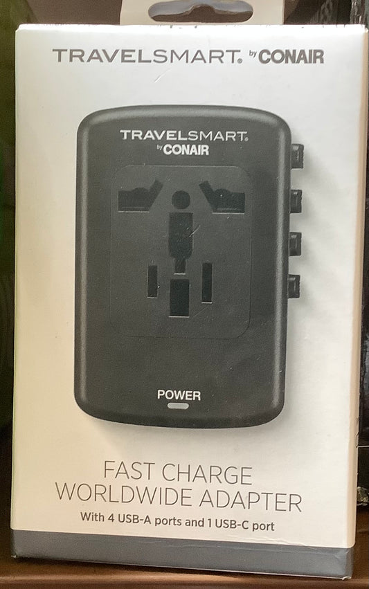 TravelSmart® by Conair Fast Charge Worldwide Adapter