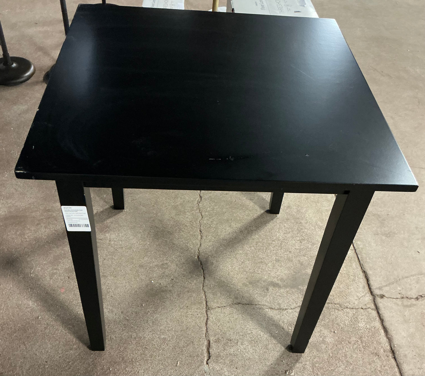 Thrifty 70 - Castellon Extendable Solid Wood Dining Table - Open Box - USED/DAMAGED - MISSING EXTENSION (See Pictures)- FINAL SALE- NO RETURNS - AS IS - FOR PICKUP ONLY