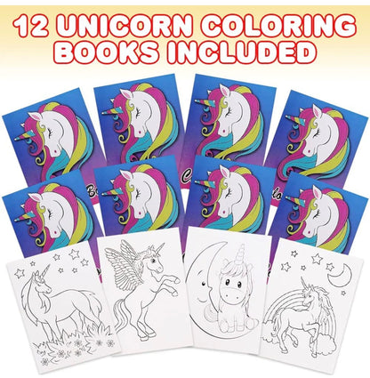 Mini Coloring Books - Set of 12 party favors