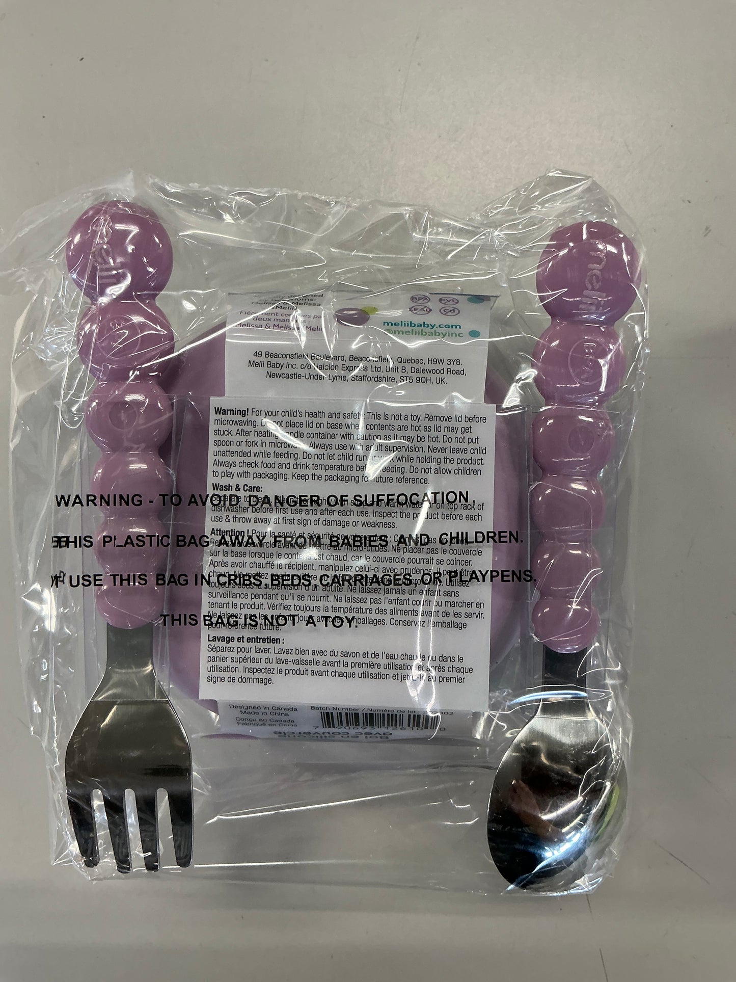Melii - Silicone Animal Bowls with Lid and Utensils
