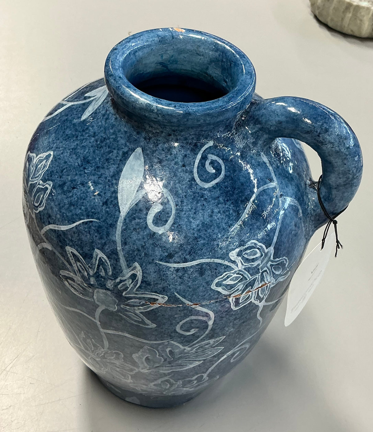 11.5" Painted Short Neck Decorative Vase Terracotta - Threshold™ - Minor Cosmetic Damage from Shipping (see pictures)
