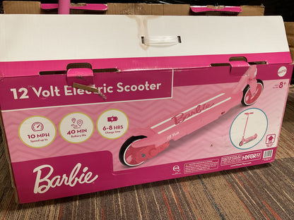 (CLEARANCE) Hyper Barbie Jammer Kids' Electric Scooter 12 Volt Battery Powered Scooter