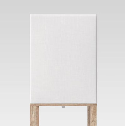 62.5" Alabaster Shelf Floor Lamp Light Brown - Linen Shade, MDF Body - Out of Box - Minor Cosmetic Damage (see pictures) - FOR PICKUP ONLY