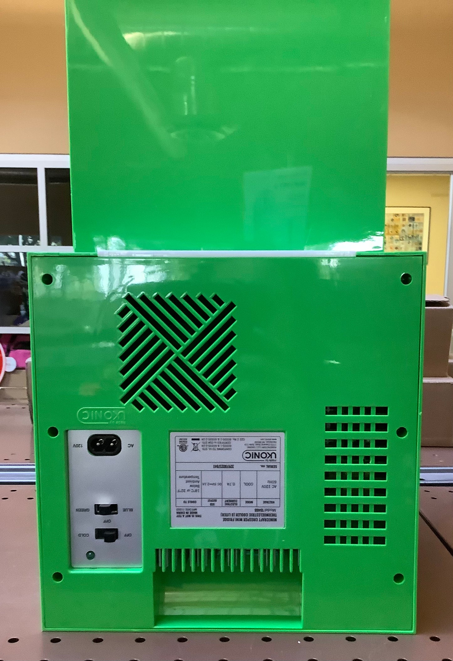 Minecraft Charged Creeper Figural Mini Fridge