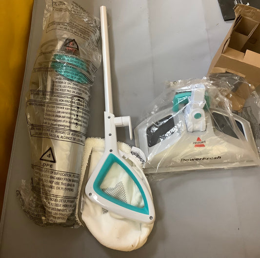 BISSELL Power Fresh Pet Steam Mop Hard Floor Steam Cleaner 12" Cleaning Path White: Electric Floor Steamer, 2
Pads, 3 Steam Settings