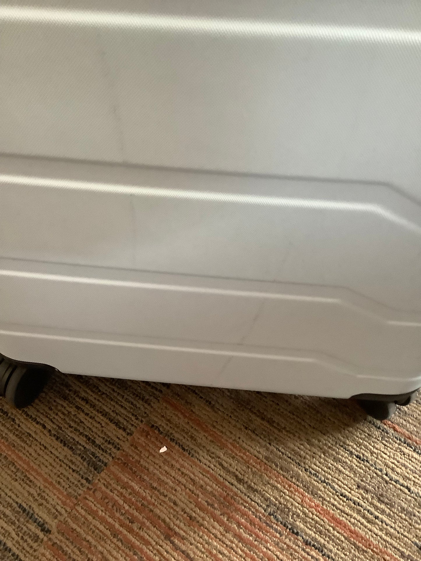 Hardside Large Checked Suitcase Muddy Aqua