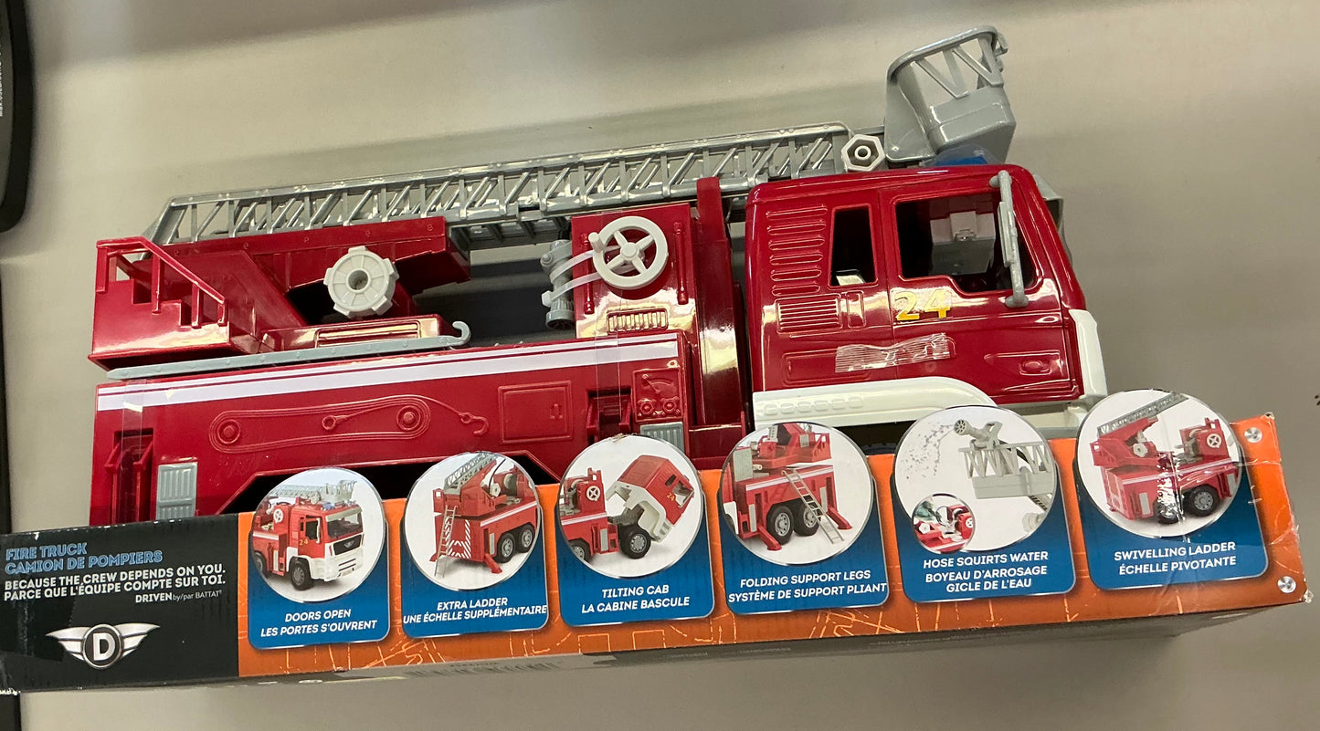 DRIVEN by Battat – Toy Fire Truck – Standard Series - Damaged Packaging (See pictures)