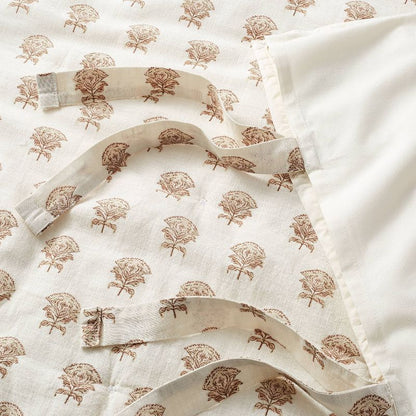 1 Standard Lofty Cotton Slub Woodblock Print Floral Quilt Sham - White/Mauve – Threshold™ designed with Studio McGee: OEKO-TEX Certified